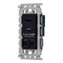 パナソニック(Panasonic) 埋込充電用USBコンセント2ポート 18W USB-A・C 扉付コンセント付 ブラック WTL147740B