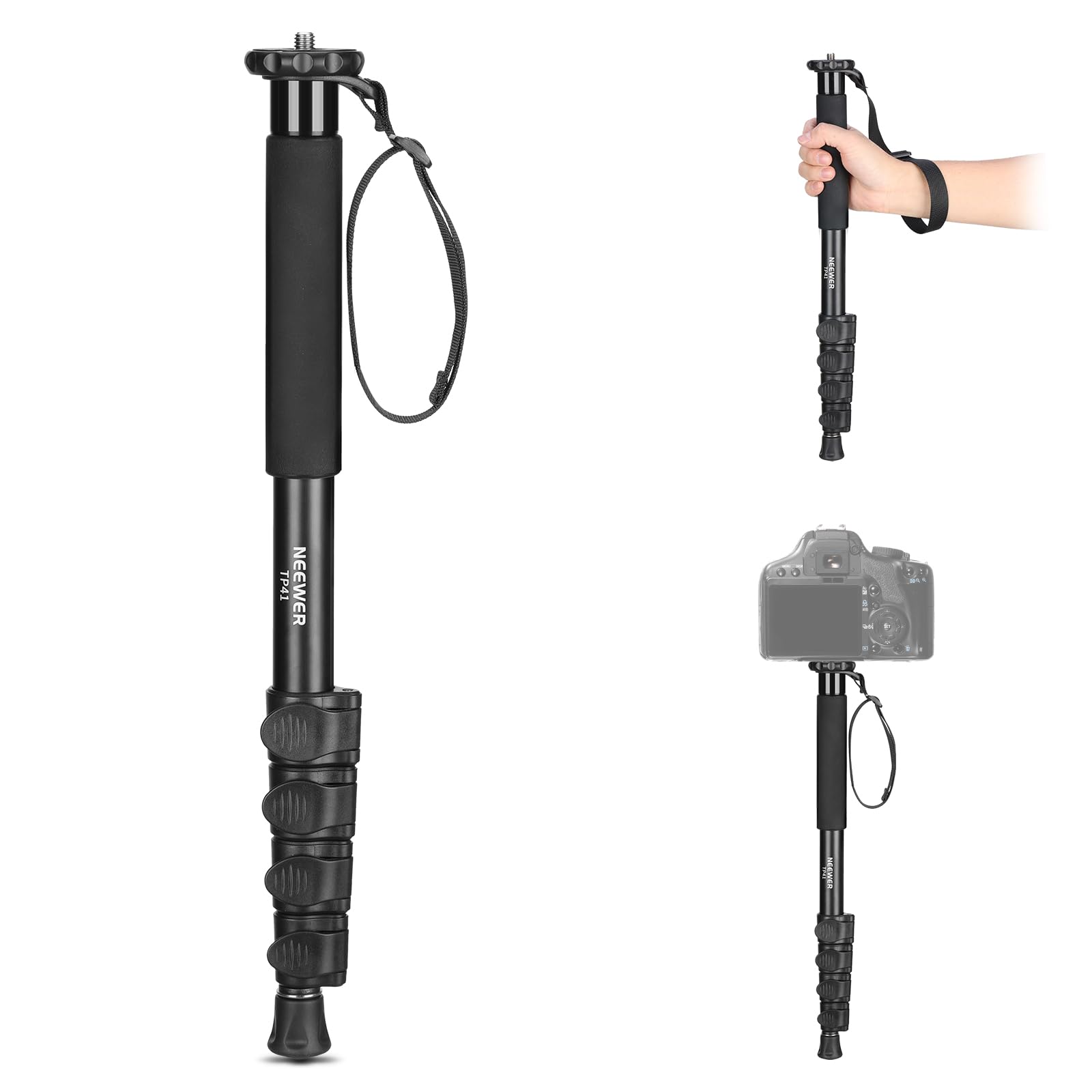 NEEWER カメラ一脚 155cm 