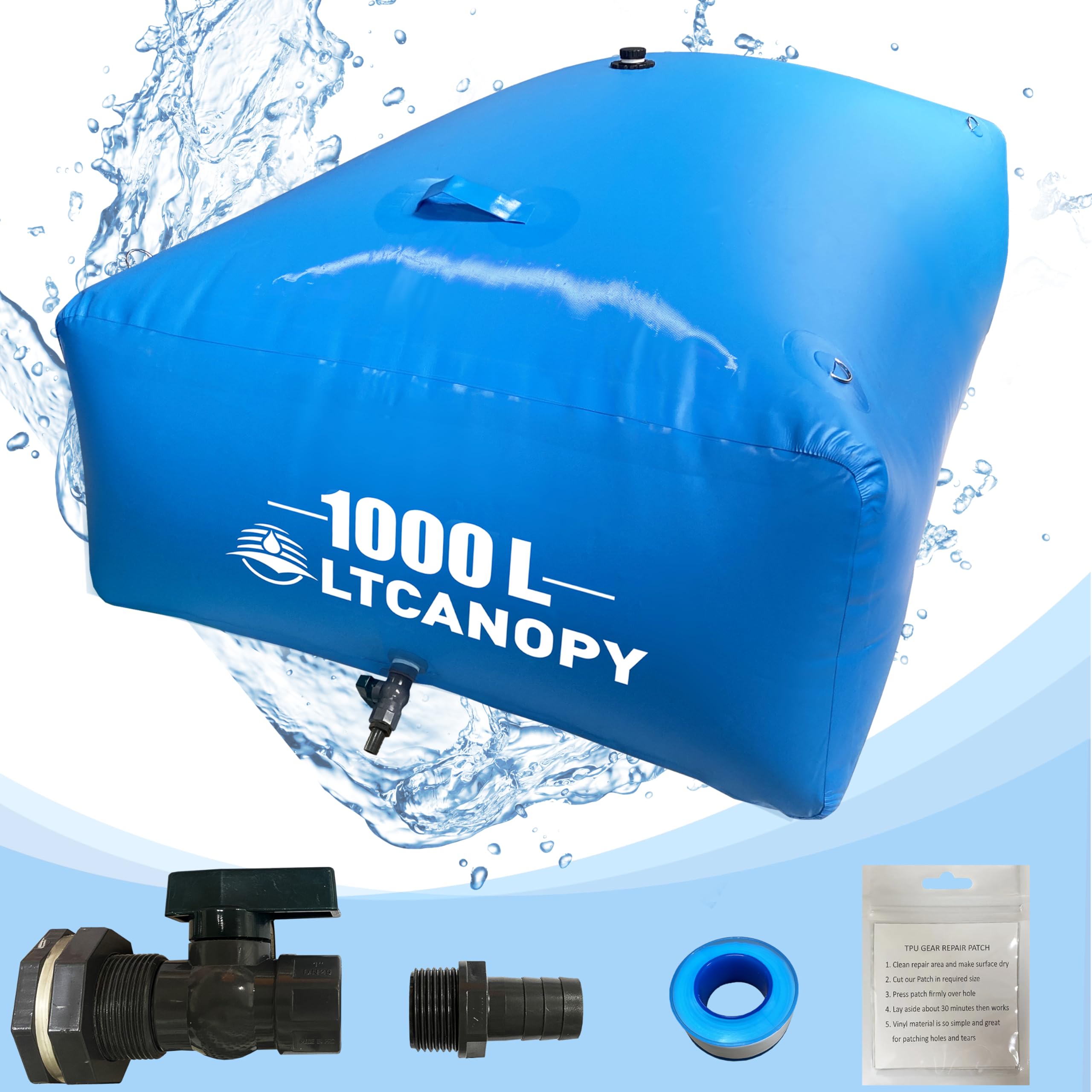 LTCANOPY ウォータータンク 貯水タンク 農業用灌漑 非常用給水タンク。 干ばつに強い 消火 水貯蔵のぼ..