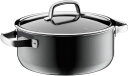 WMF (ヴェーエムエフ) フュージョンテック ローキャセロール 24cm PL (プラチナム) IH ガス火対応 無水調理 W0514685290