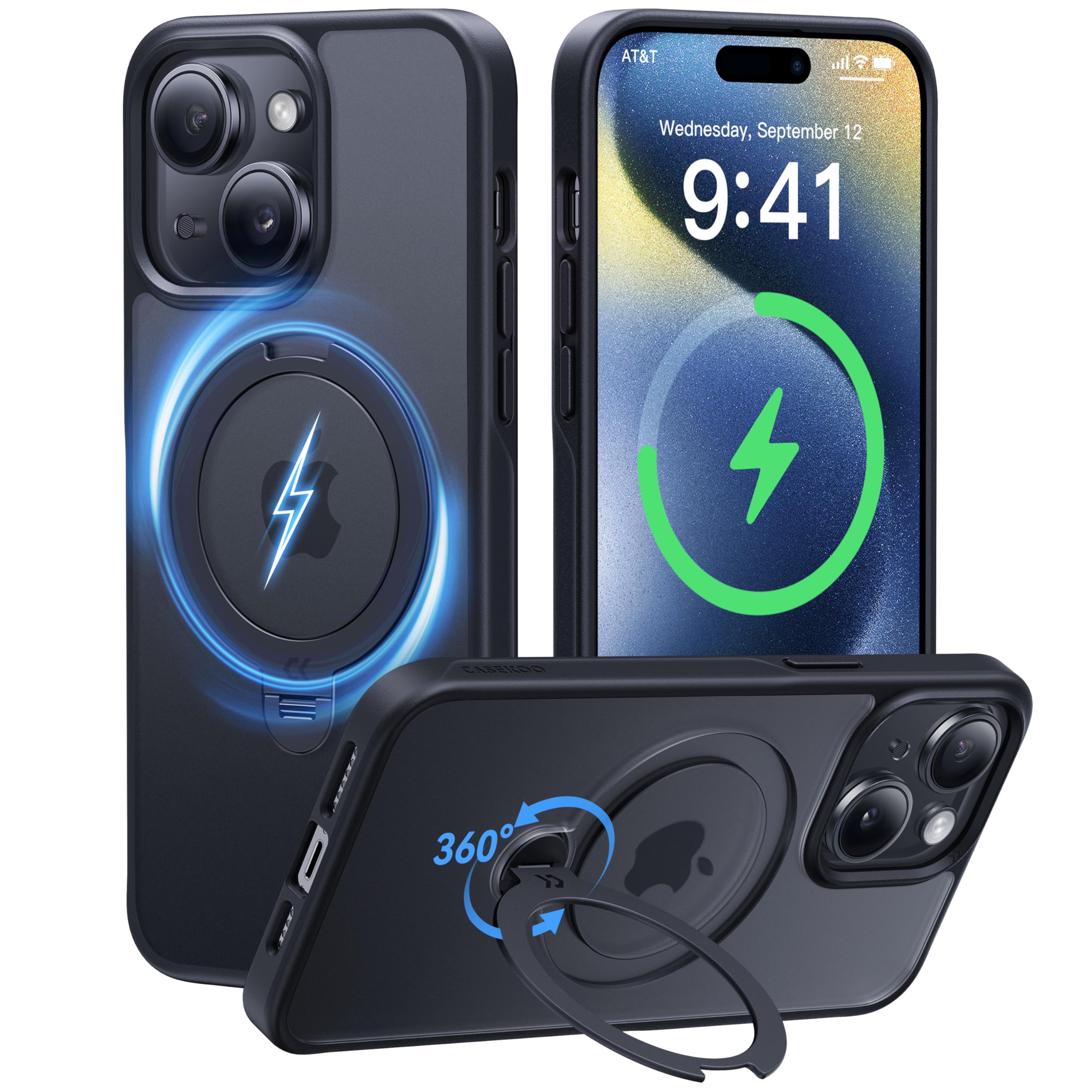 2024ǹ&360ٲžCASEKOO iPhone15ѥ Ķ ƷMIL Ѿ׷ ѵڲξΩĴ...