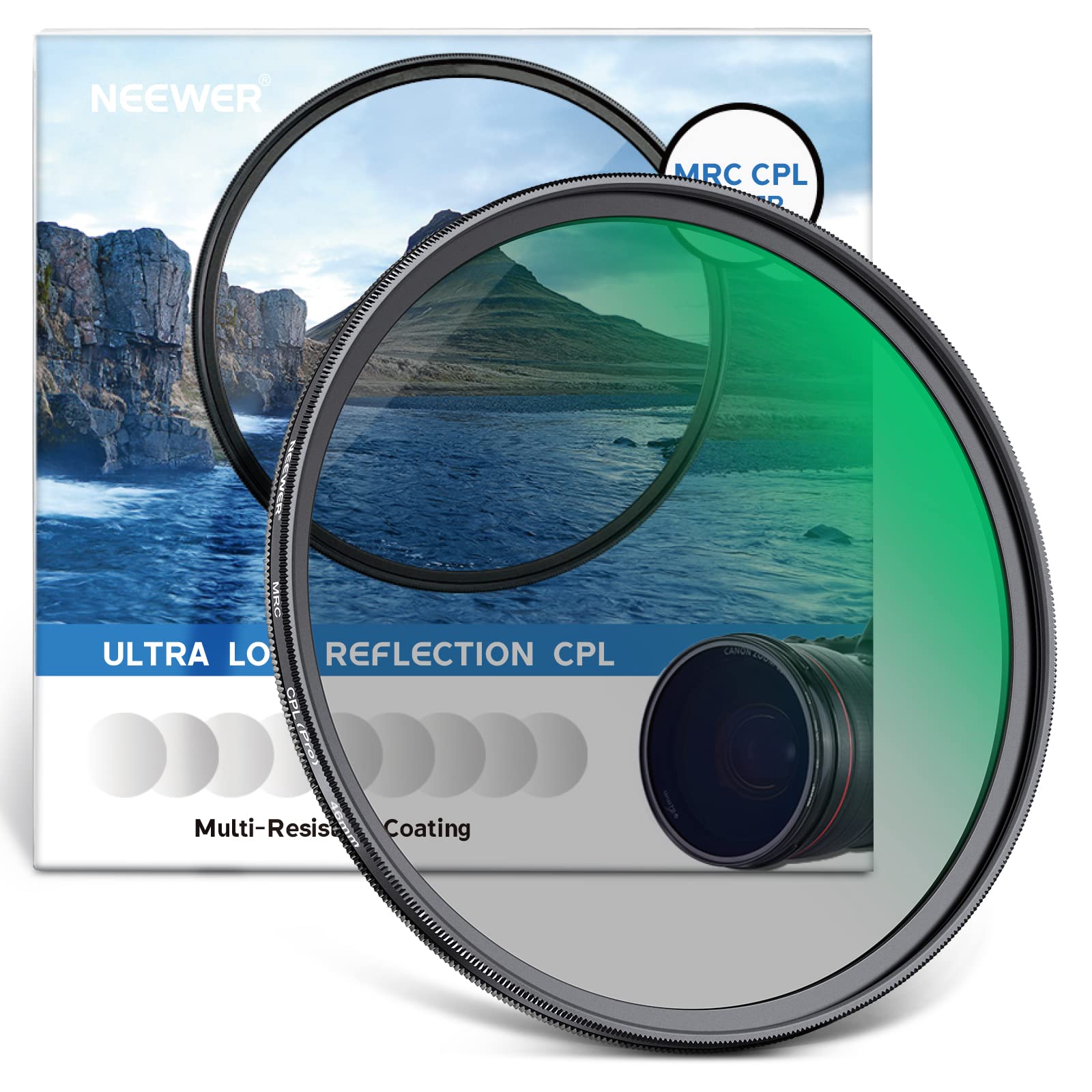 NEEWER 46mm PL�ե��륿�� ���и��ե��륿�� HD���إ��饹 30�إʥΥ����ƥ����и��ե���� ����ȥ饹�ȶ�Ĵ ȿ�ͽ��� ���쥢�㸺 Ķ�������...