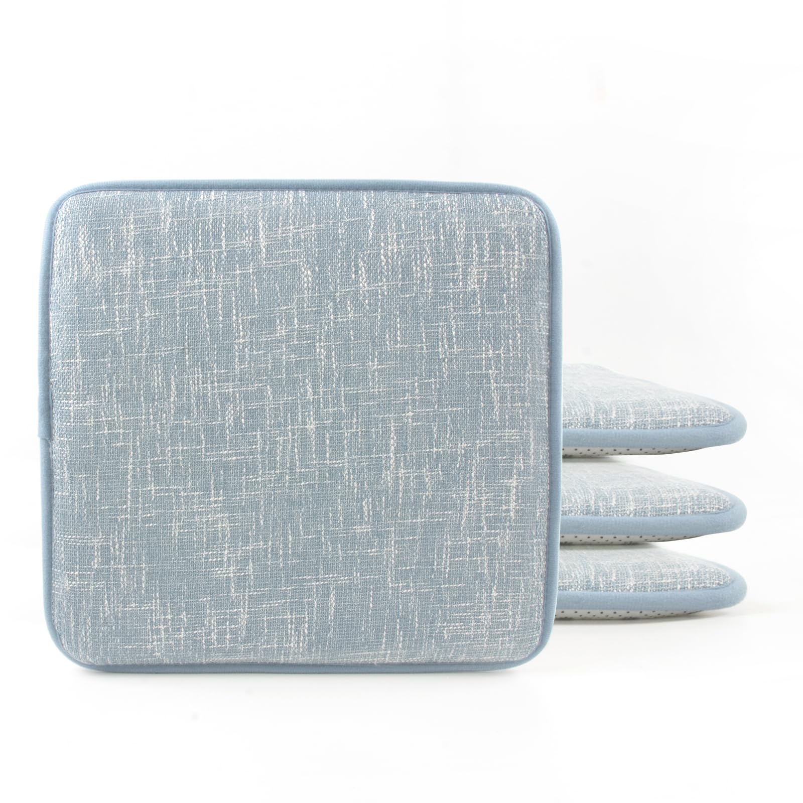 JEMAジェマ 椅子用 シートクッション 4枚セット 座布団 椅子用 ダイニング 高反発 お尻が痛くならない ..