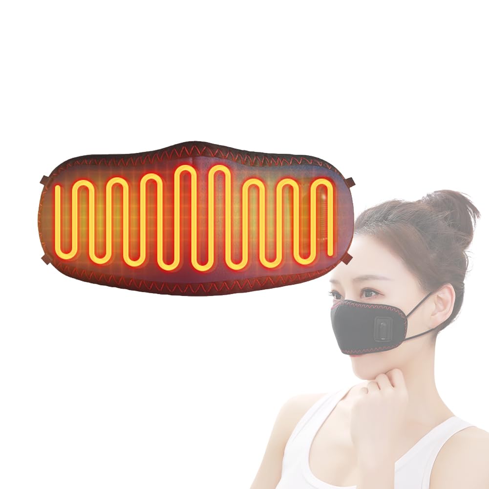 MACOLAUDER 3D電気鼻パッド 60℃・55℃・50℃ USB加熱式鼻カバー 温鼻器 温鼻パッド 遠赤外線加熱 電熱 鼻かけ 鼻当て ヒーター 暖房器具 在宅勤務 勉強用 丸洗いOK 過熱保護 男女兼用 フリーサイズ