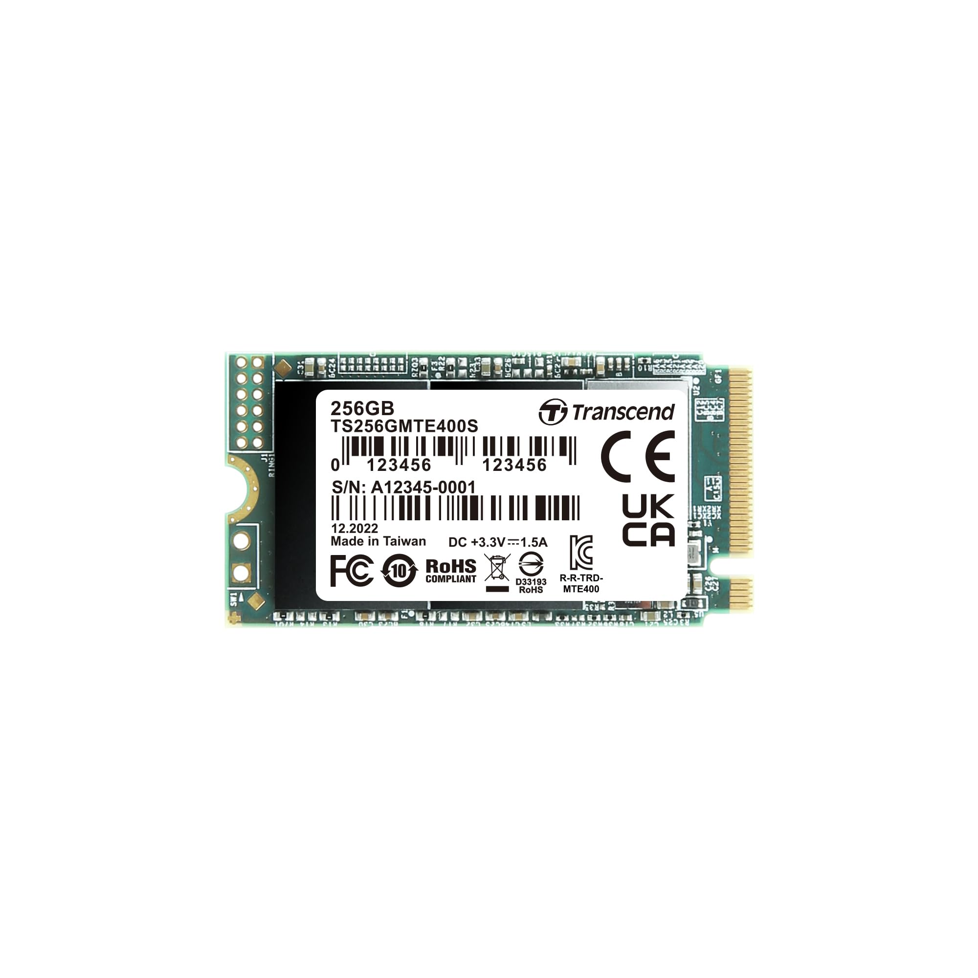 ȥ󥻥ɥѥ ȥ󥻥 256GB PCIe SSD M.2(2242) NVMe PCIe Gen34 M Key TS256GMTE400S