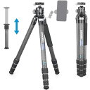 INNOREL カメラ 三脚 カーボン 一眼レフ三脚 25KG最大耐荷重 4段伸縮 18-189CM作業高さ 32.5/29/25.6/22.2MMパイプ径 360° ビデオカメラ デジカメ DSLR DV通用コンパクト 三脚 トラベル 登山用 センターポ