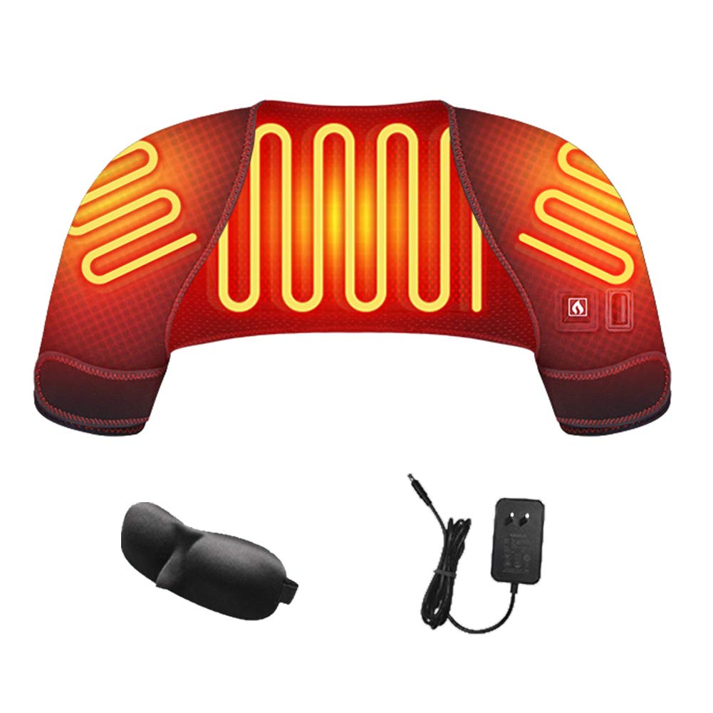 「70℃・63℃・56℃恒温」 MACOLAUDER 電気肩パッド 遠赤外線加熱 電熱 ベスト ヒーター 肩当て パッド 肩..