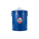 ダルトン(Dulton) ガベージカンLサイズ 24L ブルー ゴミを入れる物こそ綺麗だと思う物を使いたい ふた付きゴミ箱 ブリキ缶 高さ440mm 直径330mm 100-106-BLL