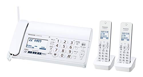 パナソニック おたっくす デジタルコードレスFAX 子機2台付き 1.9GHz DECT準拠方式 ホワイト KX-PZ210D..