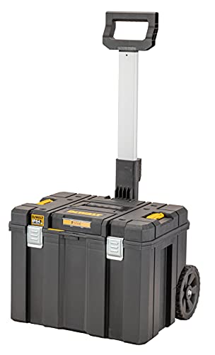 デウォルト(DeWALT) TSTAK モバイルツールボックス キャリータイヤ付き 工具箱 収納ケース ツールボックス 運びやすい 積み重ね収納 DWST833...