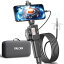 Ralcam先端可動式ファイバースコープ 工業内視鏡カメラ IP67防水 8.5MMレンズスHD1080P写真撮影&ビデ..