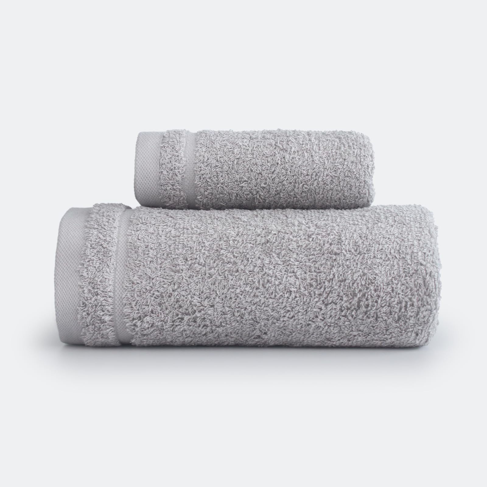 MOKOYA マカロン タオルセット綿 フェイスタオル バスタオル 入り 吸水 一人暮らし グレー