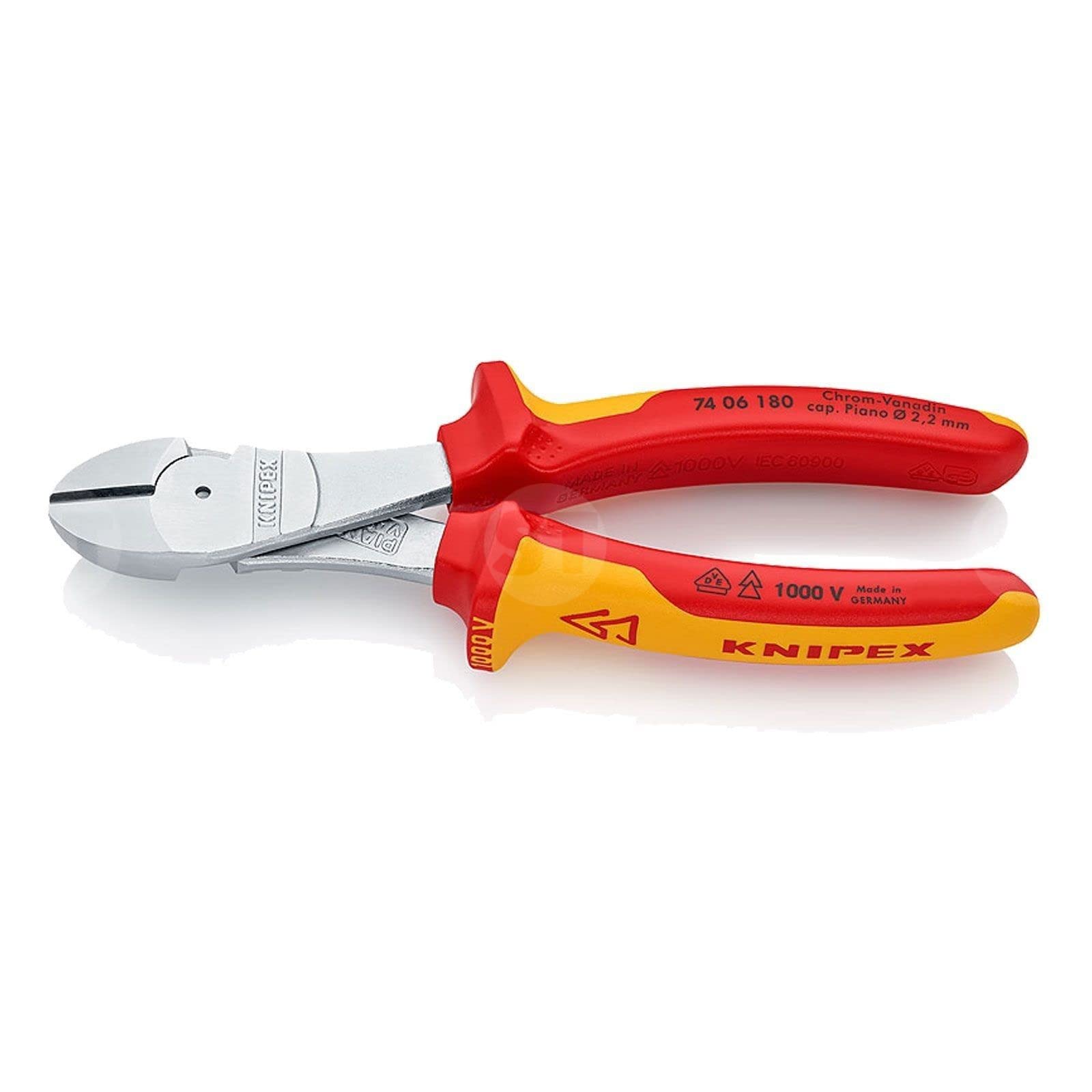 ˥ڥå KNIPEX 7406-180 ﶯϼХ˥åѡ 1000V (SB)