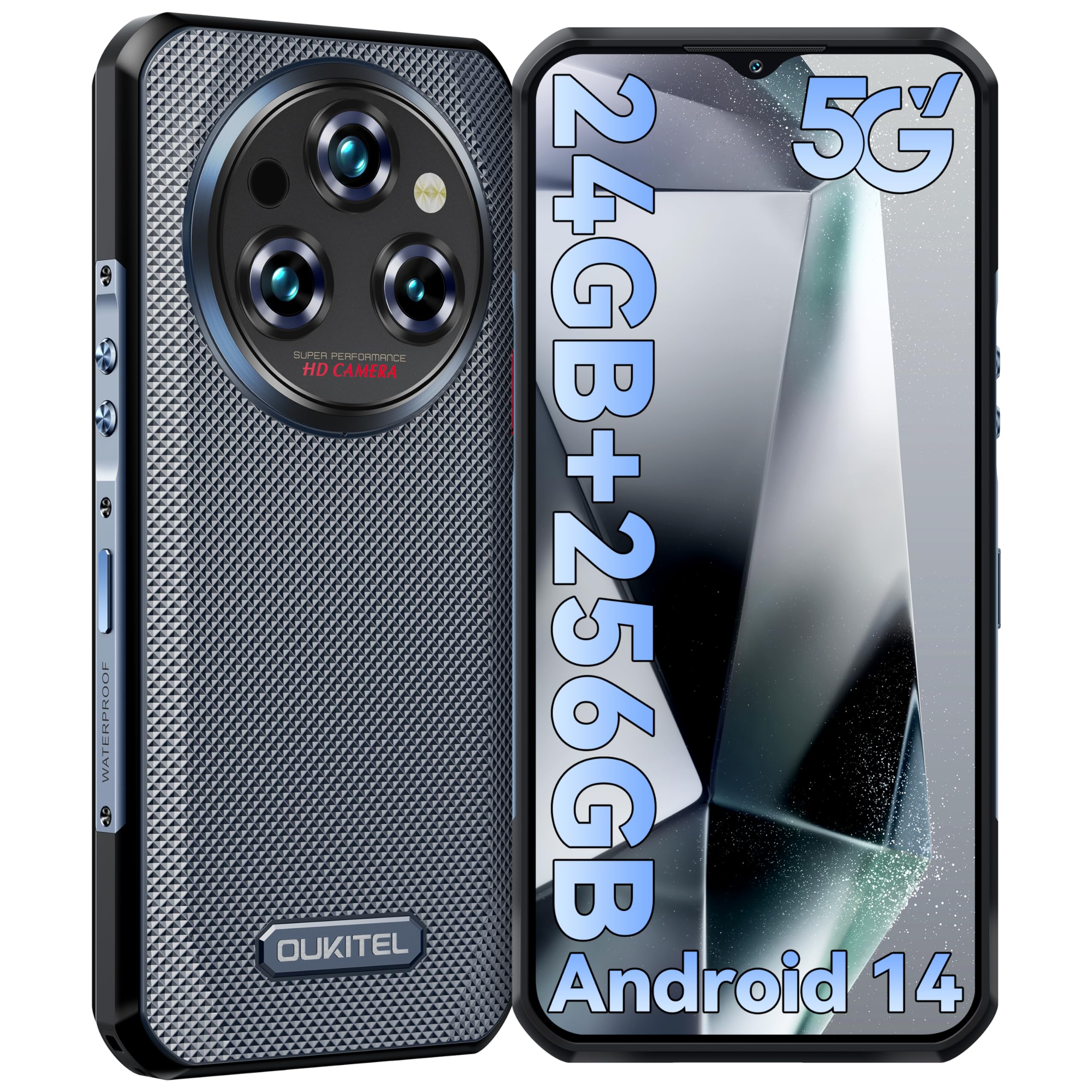 OUKITEL WP35 Android14 5G simե꡼ ޥ  24GB RAM+256GB ROM 2TBĥǽ 110...