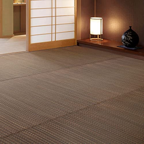 Rakuten - 萩原 い草 花ござ ラグ 「南風」 江戸間 8畳 裏貼有 81847680