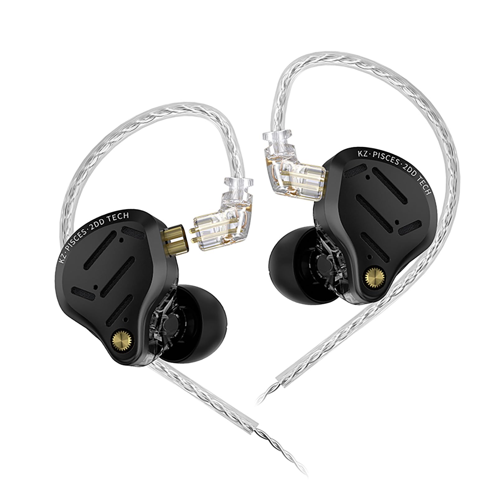 Linsoul KZ Pisces強化された音響構造で再設計されたデュアルダイナミックドライバーが搭載するハイエンドHi-Fiイヤフォン プロフェッショナルグレードの内蔵フィルター搭載 高精細デュアルマイクがもたらす新次元の通話体験 (チューニング版-マイ