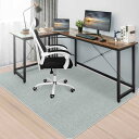 【 限定ブランド】HAODEMI デスクチェアマット特大サイズ180×140cm 床保護マット ダイニングマット ゲーミングチェア 厚さ4mm 抗菌 防カビ ズレない 傷防止吸着 床マット 騒音対策 滑り止め カット自由床暖房対応 (ライトグレー)