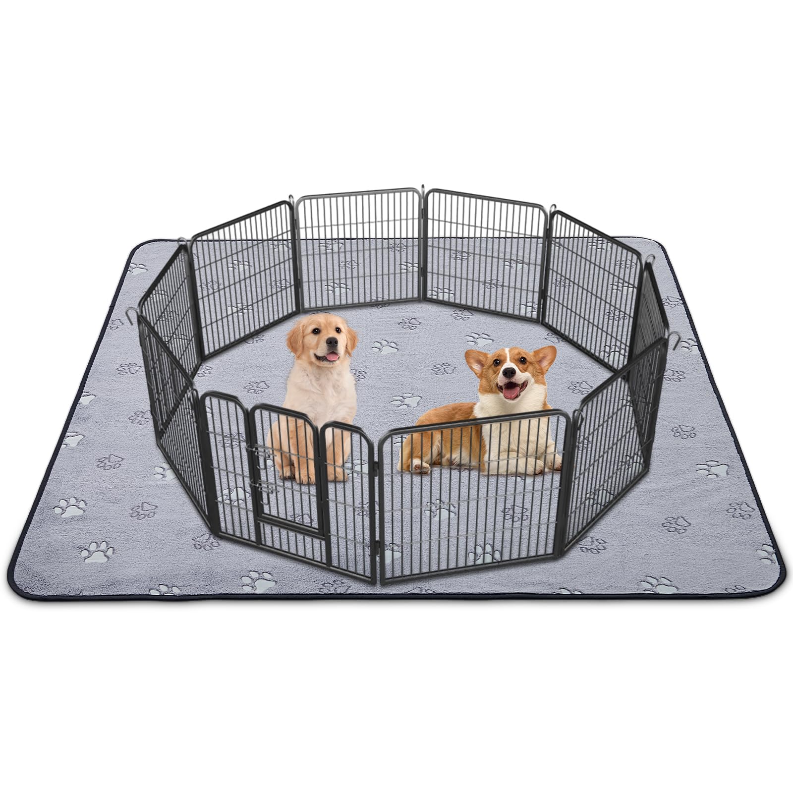 LOOBANI 洗えるペットシーツ 超吸水 ペットシーツ 洗える 滑り止め おしっこマット 速乾 ペットマット 防水 漏れ防止 洗濯機で丸洗い おしゃれなデザイン 消臭 介護 エコ 噛み耐性 抗菌加工 子犬とシニア犬のトイレトレーニング おしっこマット 犬