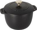 staub ストウブ 「 ラ ココット de GOHAN ブラック S 12cm 」 ご飯鍋 炊飯 1合 鋳物 ホーロー 鍋 炊飯器 【日本正規販売品】 La ...