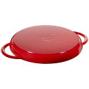 staub ストウブ 「 ピュアグリル ラウンド チェリー 30cm 」 グリルパン 両手 鋳物 ホーロー IH対応 【日本正規販売品】 Grill & Fry...