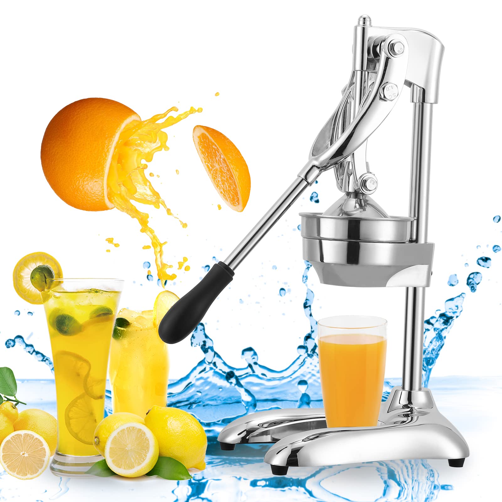 Hanchen 手動ジューサー フルーツしぼり 柑橘類フレッシュジューサー 果汁生搾り器 オレンジ・レモン・..