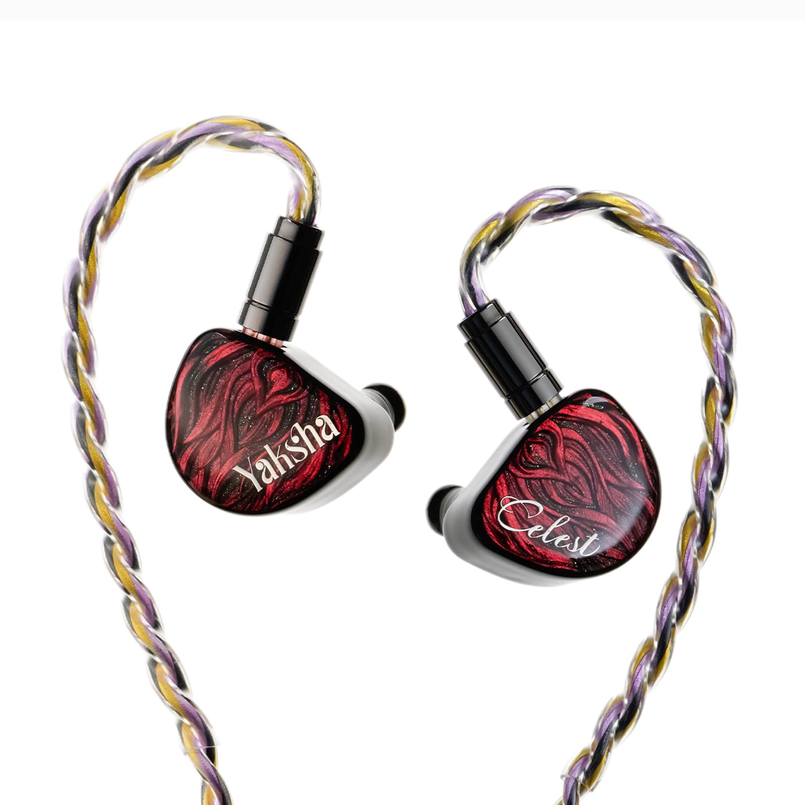 楽天SelectSHOP 岐阜 楽天市場店HiFiGo Kinera Celest Yaksha 有線ハイブリッド インイヤー モニター イヤホン（2DD+1BA+1MPD） カナル型 中華イヤホン HiFi音質 0.78 2pin脱着式ケーブル 映画鑑賞/楽器練習/TV視聴/ゲーム/ミキシング用