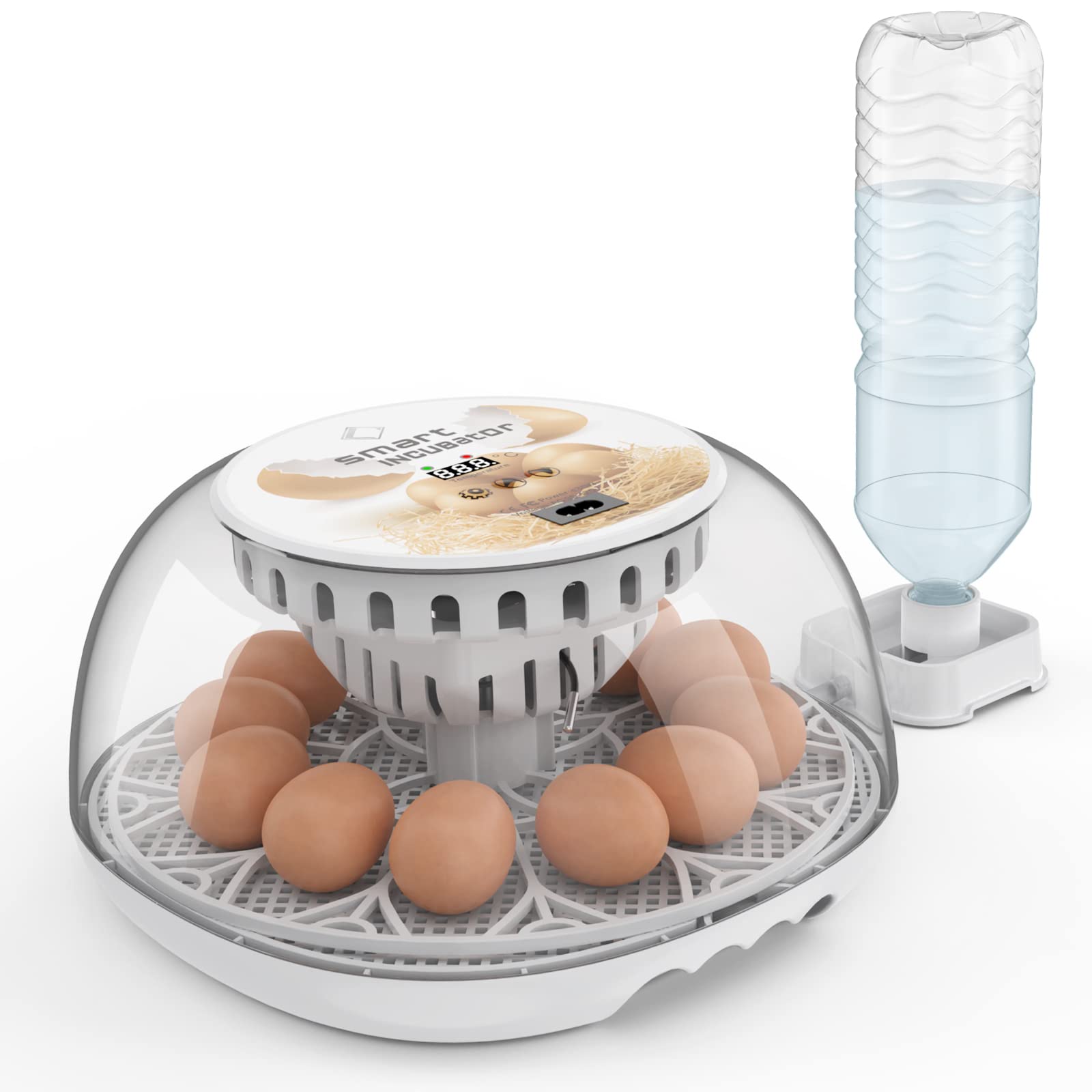 LifeBasis 自動孵卵器 インキュベーター 鳥類専用ふ卵器 自動転卵式 孵化器24個入卵OKヒヨコ生まれ 子..