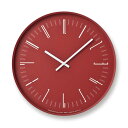 レムノス 掛け時計 ドローウォールクロック アナログ 赤 Draw wall clock KK18-13 RE Lemnos
