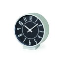 レムノス(Lemnos) 置き時計 アルミ 黒 エキクロック Sサイズ eki clock s TIL19-08BKサイズ:w13.0×h14.0×d7.6cm
