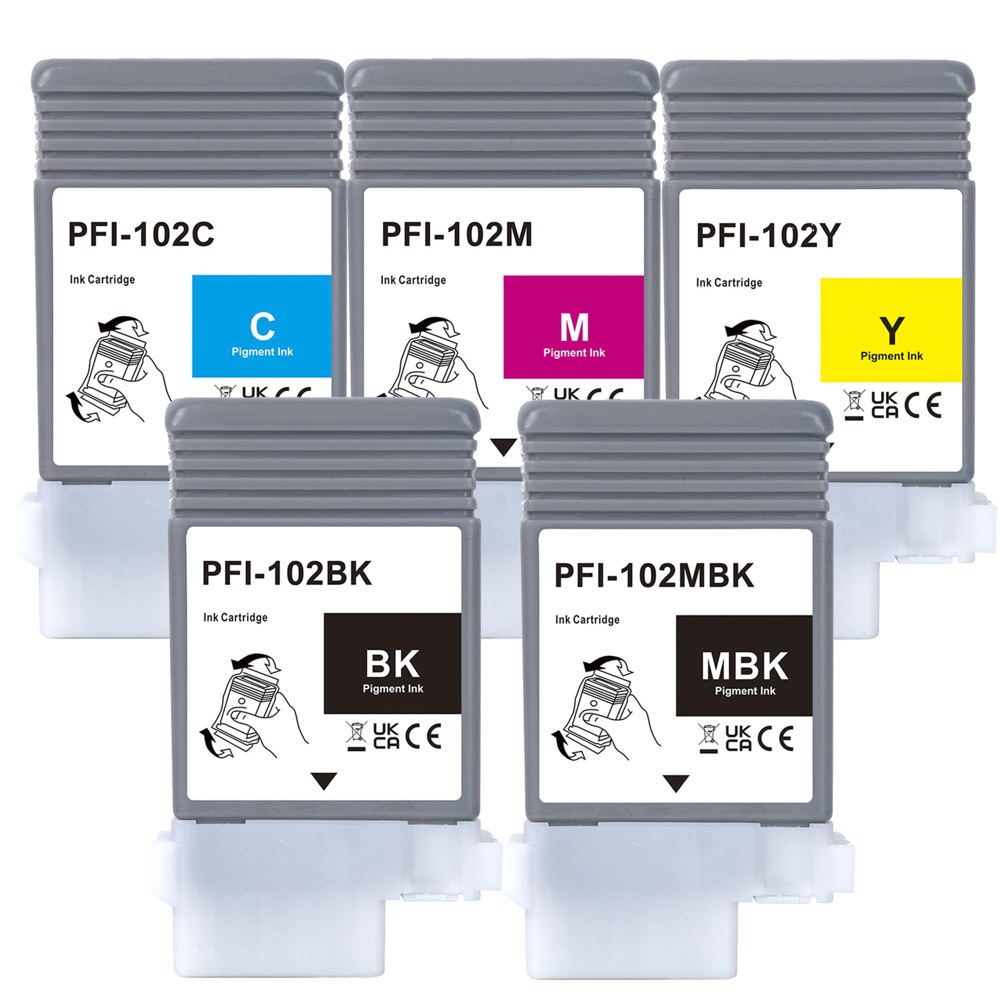 LCL Canon PFI-102 PFI102 PFI-102MBK PFI-102BK PFI-102C PFI-102M PFI-1...