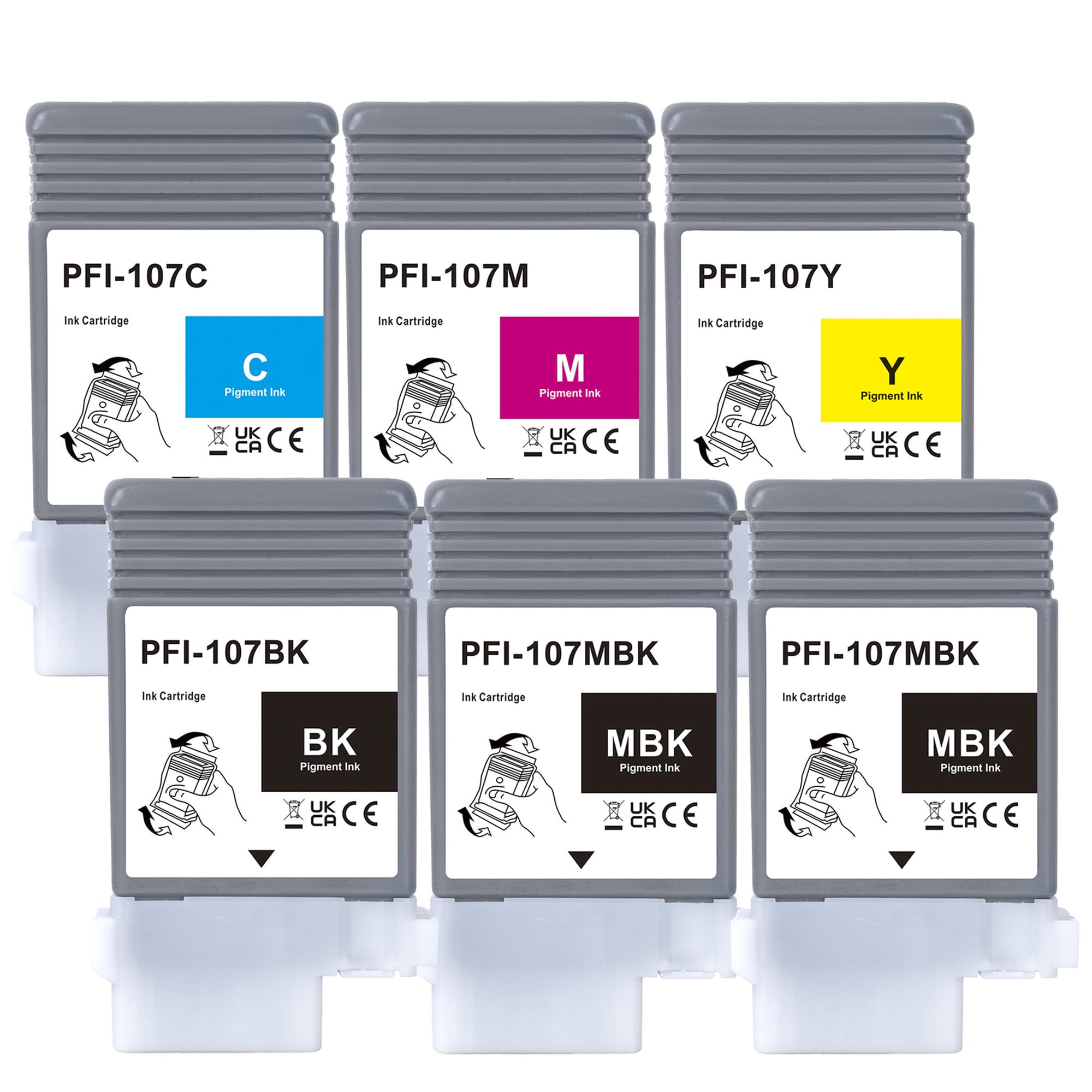 LCL Canon PFI-107 PFI-107MBK PFI-107BK PFI-107C PFI-107M PFI-107Y  ...