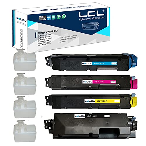 LCL Kyocera�� �������� TK5281 TK-5281 TK-5281K TK-5281C TK-5281M TK-5281Y (4�����å� �֥�å�...