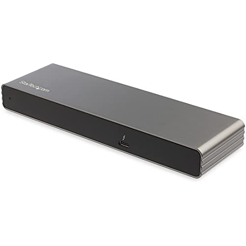 Rakuten - StarTech.com Thunderbolt 3 ドック/サンダーボルト3ドッキングステーション/デュアルモニタ対応(DisplayPort/HDMI/VGA)/85W USB PD/2x USB-A/ギガビット有線LAN/Windows & Mac対