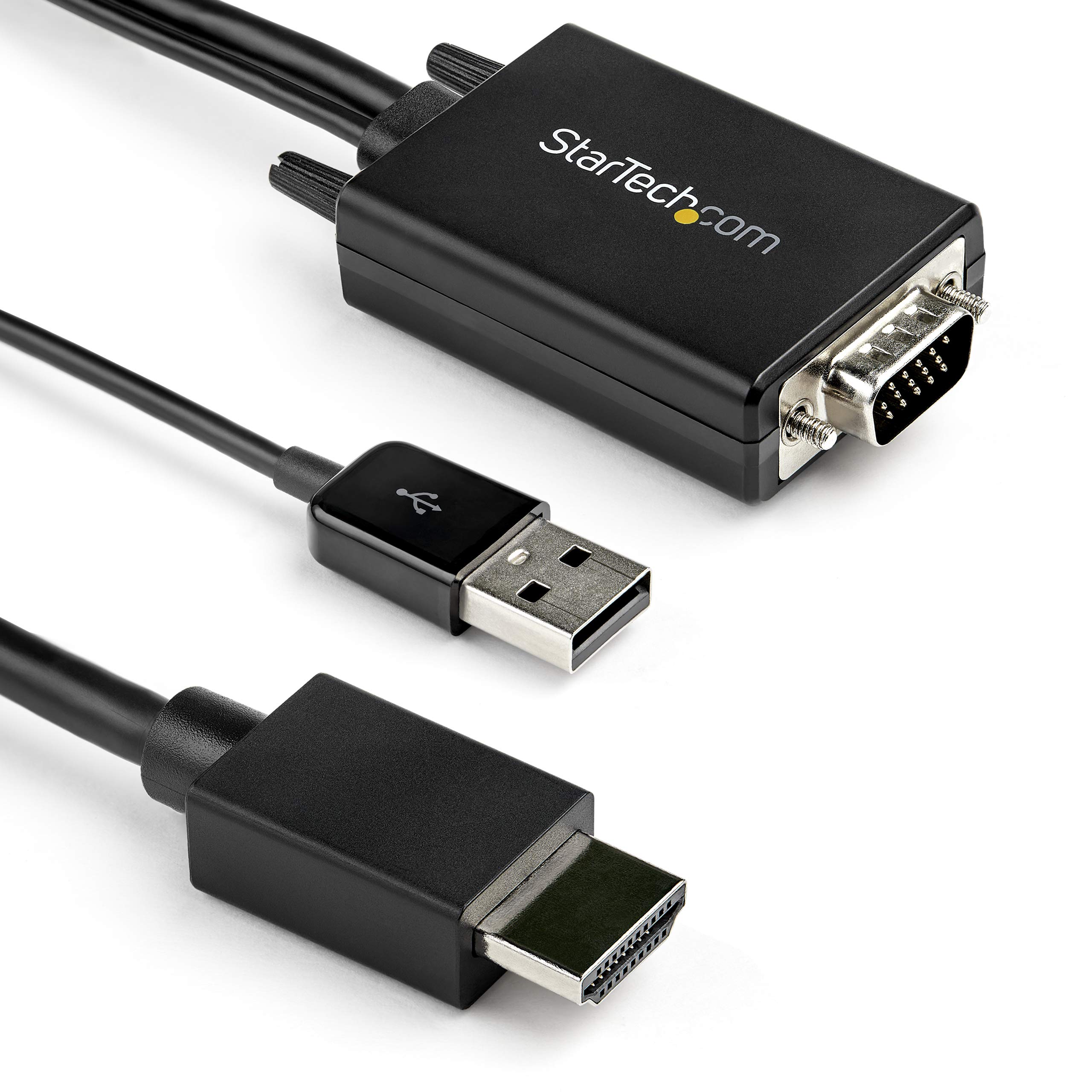 樂天商城 - StarTech.com VGA - HDMI 変換アダプタケーブル 2m USBオーディオ対応 1920x1080 アナログRGBからHDMIに変換 VGA2HDMM2M
