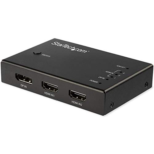 Rakuten - StarTech.com ビデオスイッチャー/HDMI x3 DP x1/4入力1出力/4K60Hz/自動切替