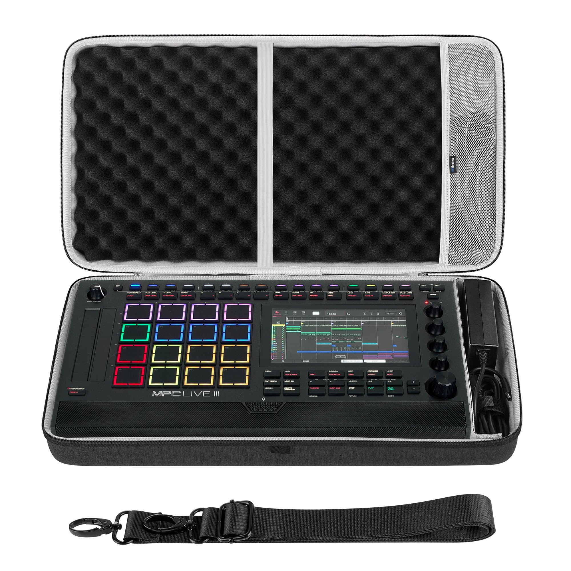 Geekria オーディオ インターフェース キャリングケース Akai Professional MPC Live III と互換性あり EVA ハードシェル ポータブル トラベルバッグ (ダークグレー) makana---10592240 SelectSHOP 岐阜 楽天市場店 パッケージ画像