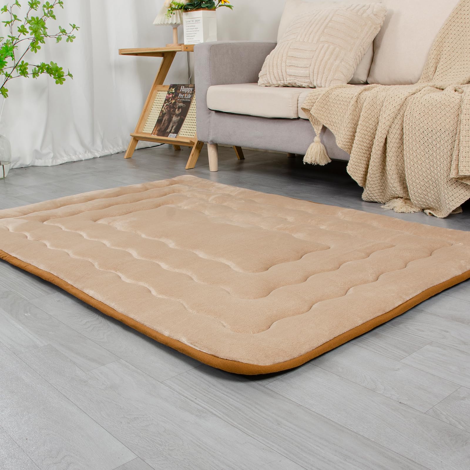 JEMAジェマ こたつ敷き布団 中敷 こたつマット こたつ敷パッド こたつパッド こたつペット こたつ敷き ラグ こたつ下敷き こたつペット こたつパット ラグマット カーペット 極厚 厚手 ホットカーペット対応 蓄熱 長方形 すべり止め 暖かい ウォーム