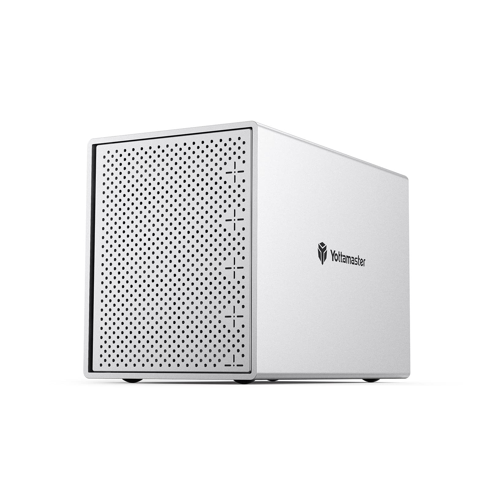 Yottamaster (5Bay) HDDケース 3.5インチ USB3.0 Type-B接続 SATAIII 外付けハードディスクケース アルミ製 5台搭載可能 ハードドライブエンクロージャ シルバー[PS500U3]