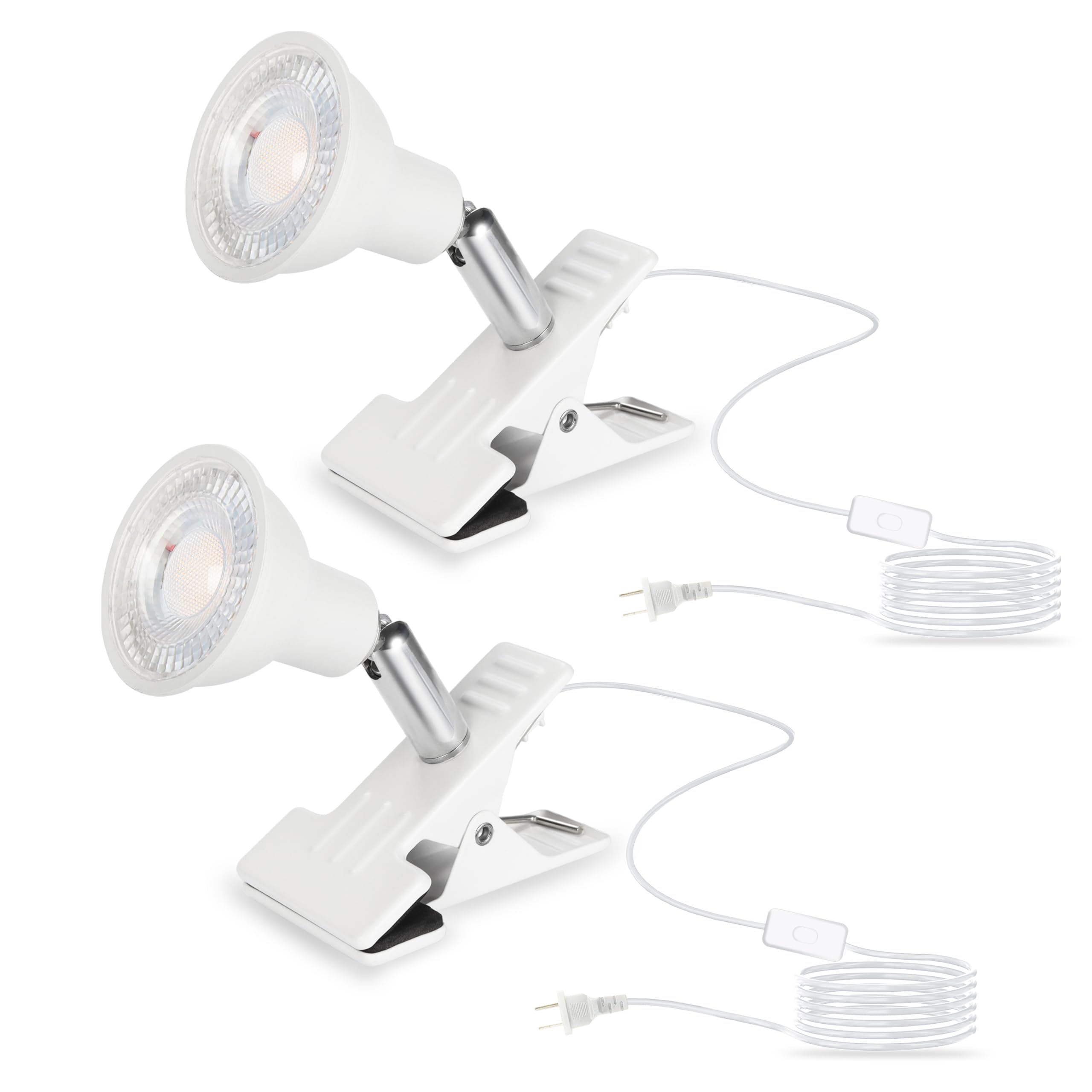 okalumi LEDデスクライト クリップライト スポットライト 360°回転 電球色 2700K 仕事 読書 PC電気スタ..