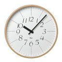 Lemnos (レムノス) 掛け時計 アナログ リキ RIKI CLOCK L WR-0312 Lナチュラル 直径354×厚さ48mm