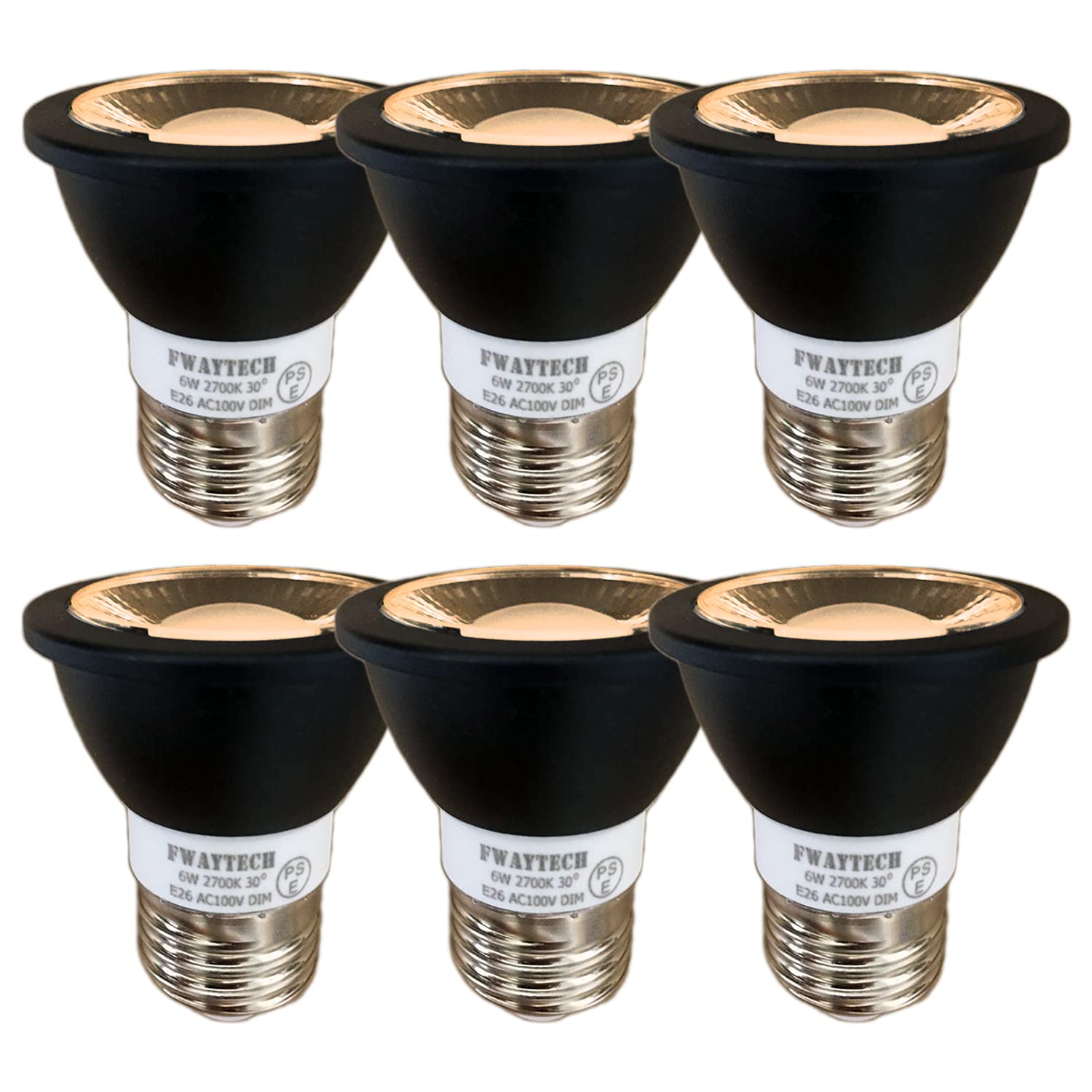 FWAYTECH led スポット e26 調光 6W 中角30
