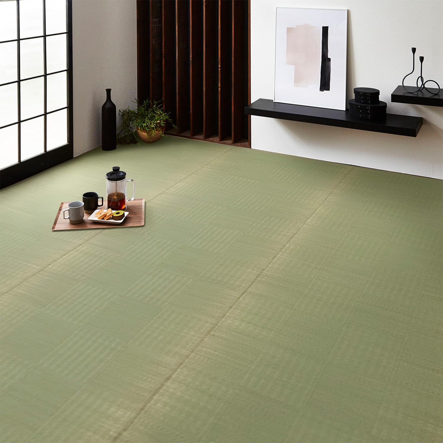 イケヒコ い草 自然素材 ラグ カーペット 花ござ 裏張りなし 長方形 単品 グラッセ 無地 約28 ...