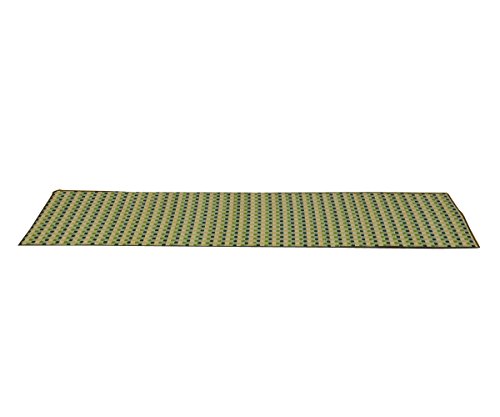 Rakuten - イケヒコ キッチンマット い草 い草マット 国産 ドット柄 Fドロップ グリーン 約80×240cm #8230920
