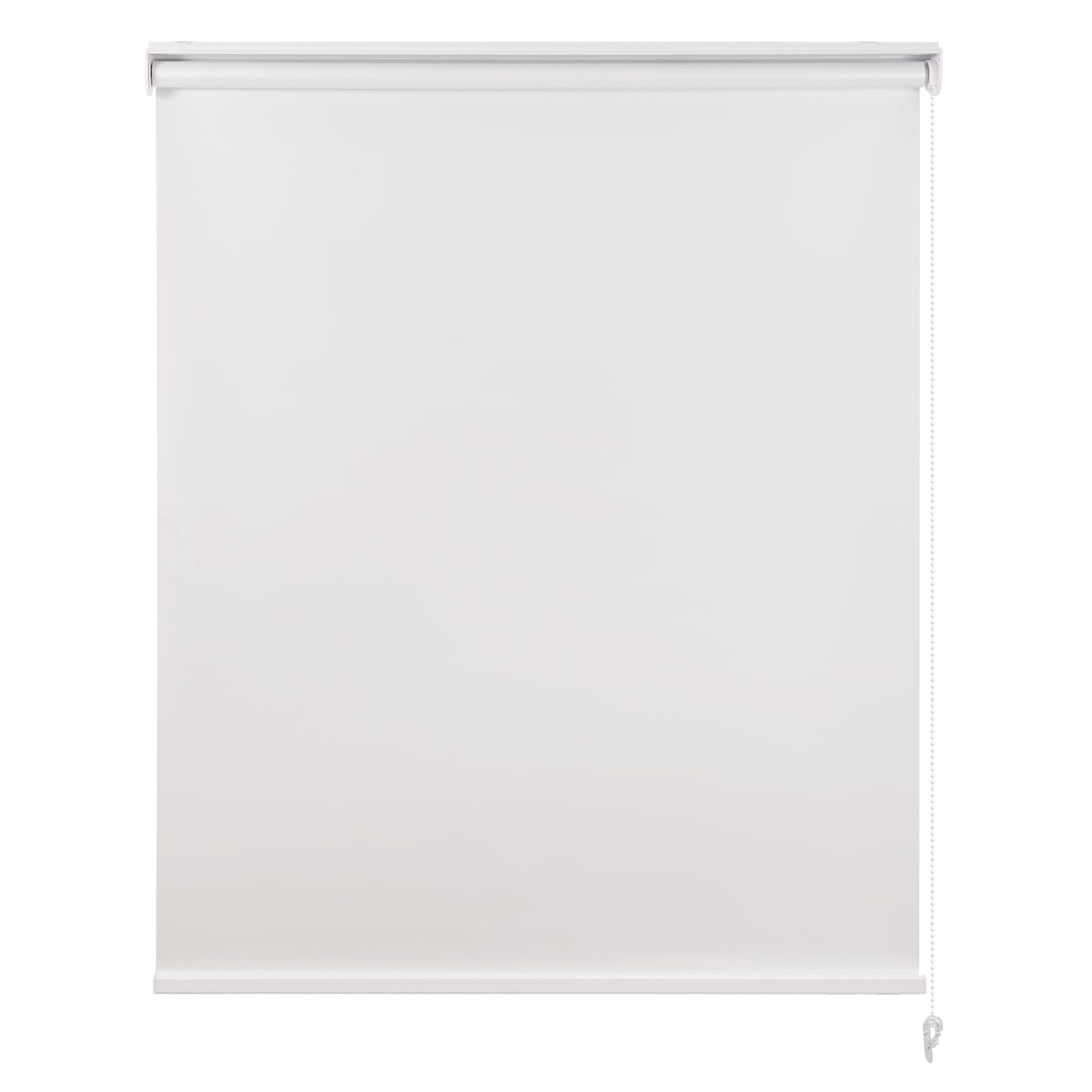 Hong pu TAO ロールスクリーン ロールカーテン チェーン式 防水 遮光 防音 表裏同色 遮熱 防寒 省エネ 目隠し UVカット ベッドルーム キッチン リピング 簡単取付け シンプル 無地 丈220cm 幅160cm ホワイト