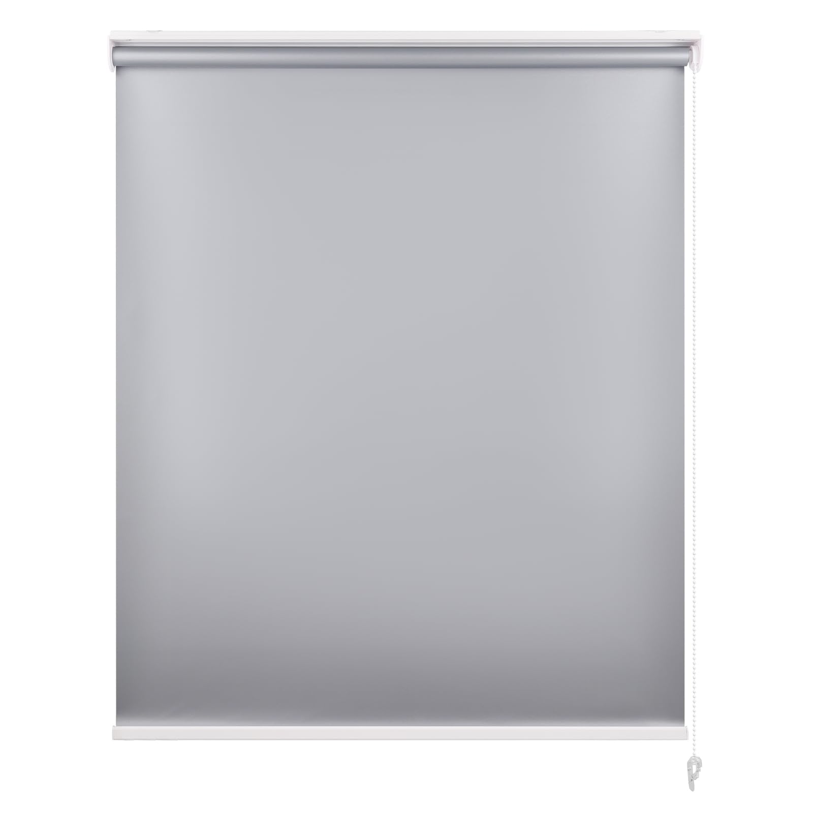 Hong pu TAO ロールスクリーン ロールカーテン チェーン式 防水 遮光 防音 表裏同色 遮熱 防寒 省エネ 目隠し UVカット ベッドルーム キッチン リピング 簡単取付け シンプル 無地 丈220cm 幅110cm グレー