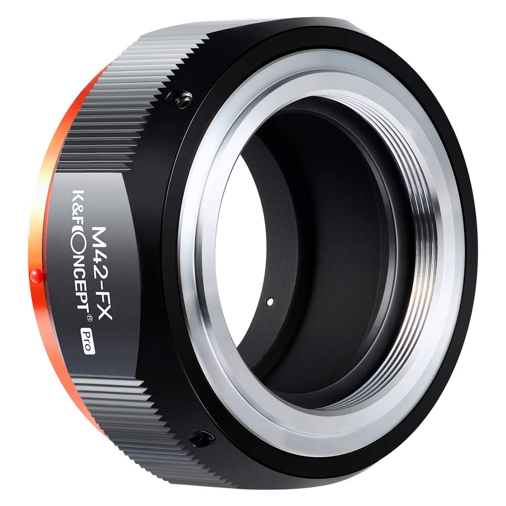 K&F Concept マウントアダプター M42-FX PROII M42マウントレンズ FUJIFILM対応 FX Xマウントカメラ 変換用 レンズアダプター つや消し塗装 反射防止 無限遠実現 メーカー直営店
