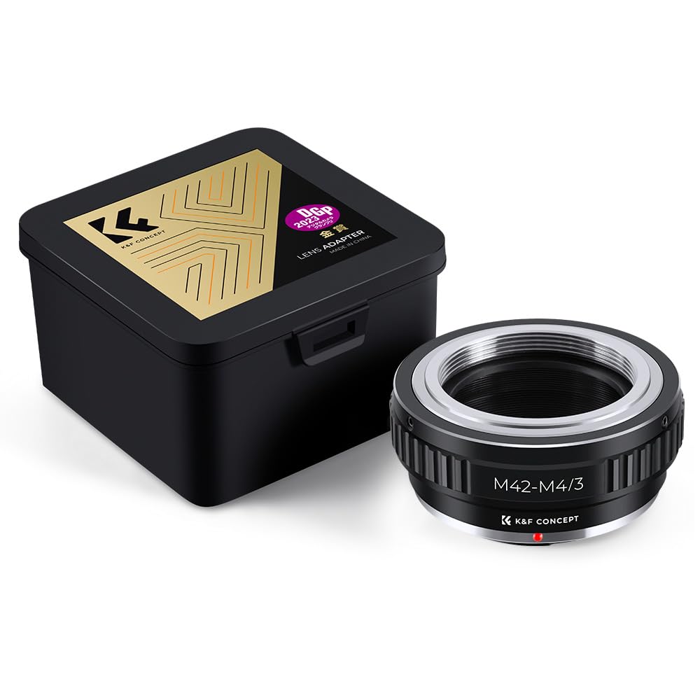 Rakuten - K&F Concept マウントアダプター M42-M4/3 M42マウントレンズ マイクロフォーサーズ マウント 変換 Micro4/3 カメラ装着用 無限遠実現 レンズアダプター