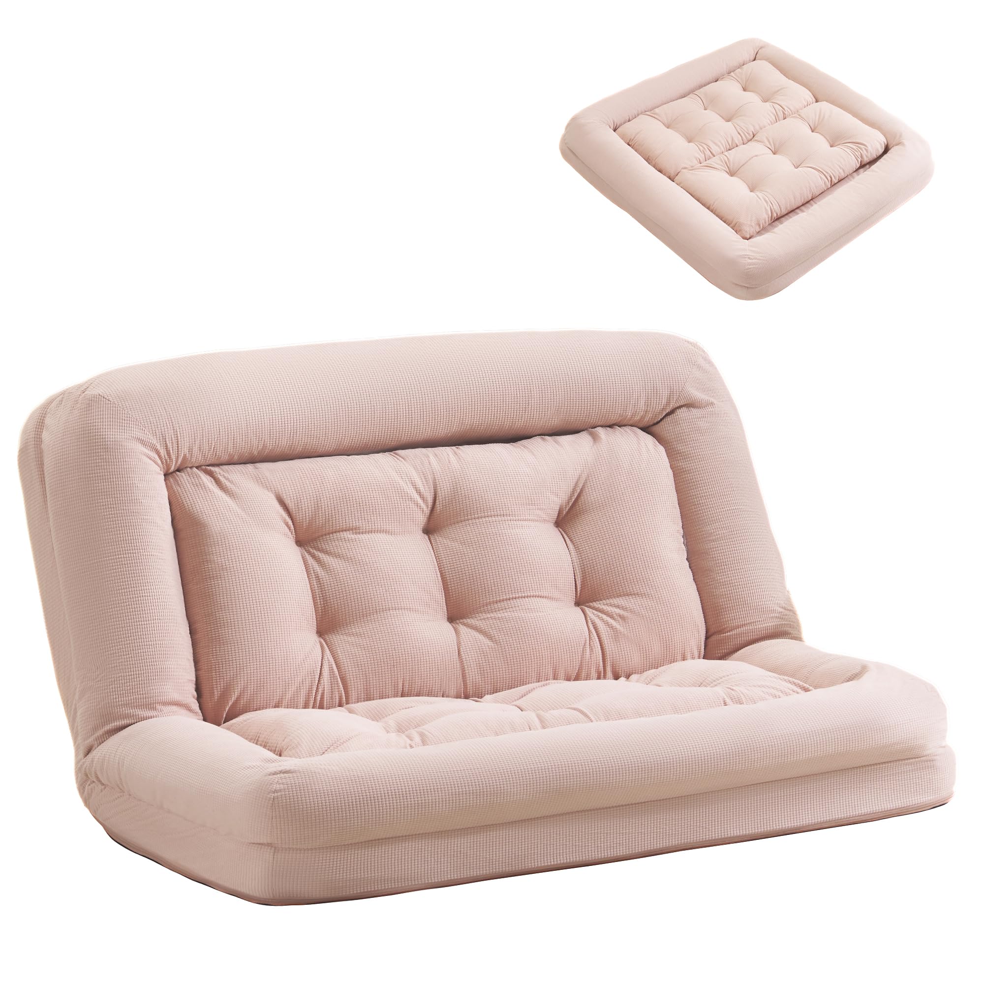 Rakuten - オーエスジェイ(OSJ) ソファーベッド ソファー ローソファー sofa bed 幅116 6段リクライニング可能 クッション付き コンパクトベッド 耐摩耗 人間工学 ソファ 小型 疲れない