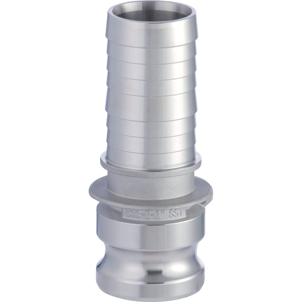 トヨックス(TOYOX) カムロック アダプター ホースシャンク 633-E-1-1/4-SST 工場設備配管・各種機械組込用 1-1/4インチ ステンレススチール