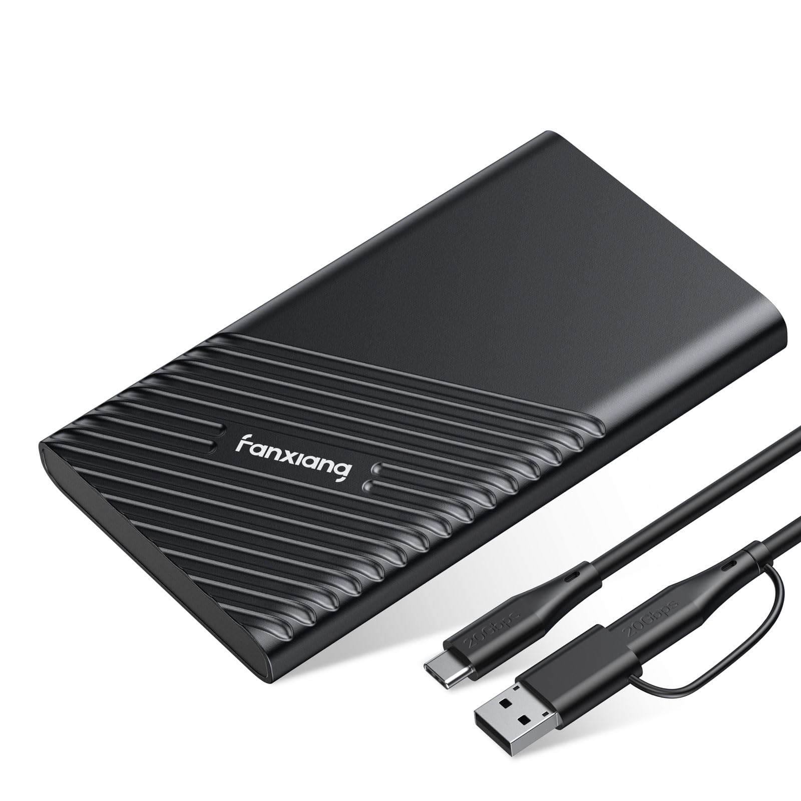 fanxiang SSD 外付け 4tb【PS4/PS5動作確認済】USB Type-C 【最大読込2,050MB/s】 小型 ポータブルssd Mac対応 防滴防塵 耐衝撃 アルミ筐体 5年保証 PS2000W